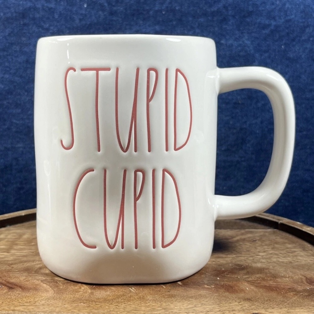 Rae Dunn Artisan Collection 202 Stupid Cupid Mug Valentine’s Day